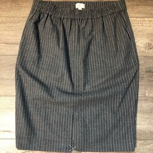 The Loft- Women’s skirt, NWT, grey with pin stripe